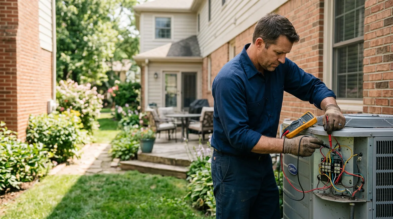 HVAC technician working near Redford, MO